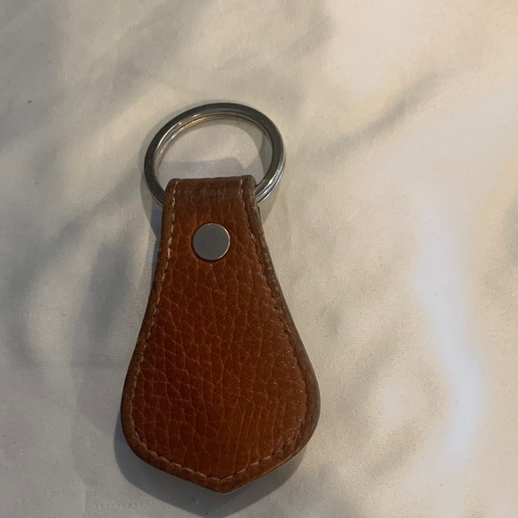 Dooney & Bourke Brown Leather Key Holder with Gold Accent - Picture 2 of 2